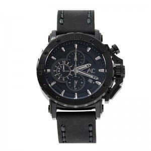 Alexandre Christie AC 9205 Full Black Leather Boy Size BCLIPBA